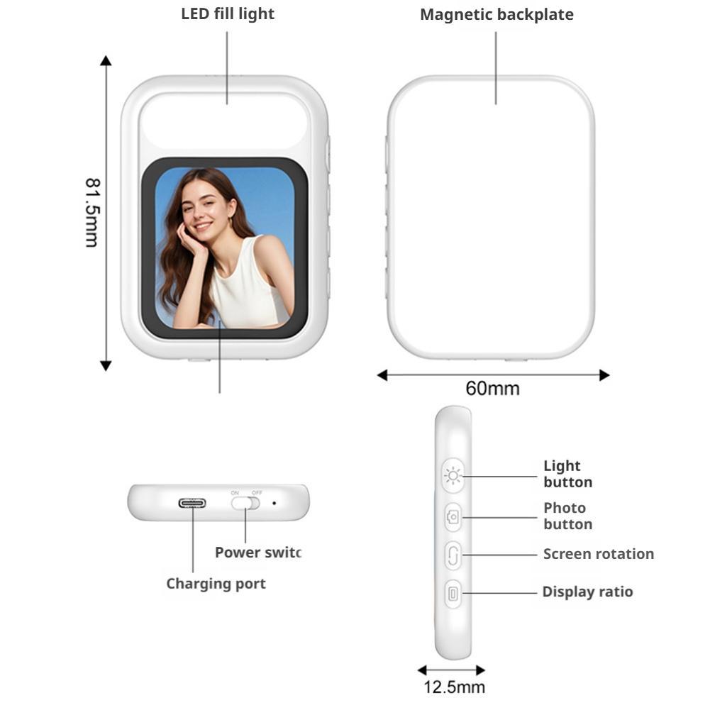 Photography Lighting Diagram - Écran Moniteur Magnétique Tebe pour Selfie