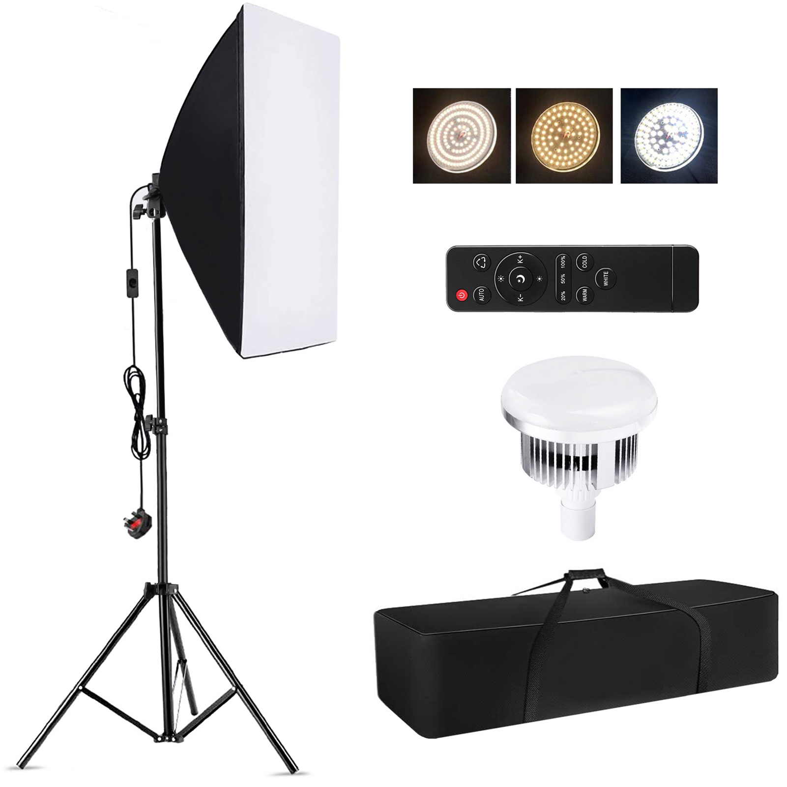 Photography Lighting Setup - Kit d'éclairage photo Camnoon Studio avec