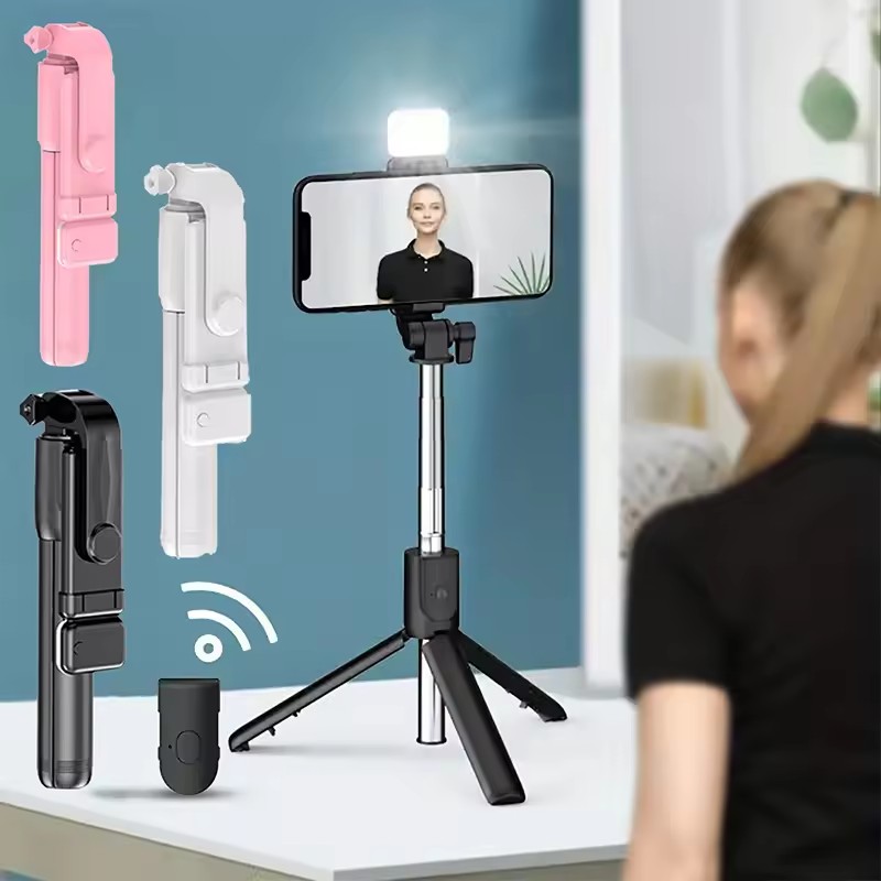 Photography Lighting Diagram - Trépied perche à selfie Bluetooth sans