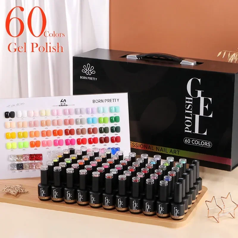 Coloured Gel Set - BORN PRETTY 60 couleurs professionnel résine