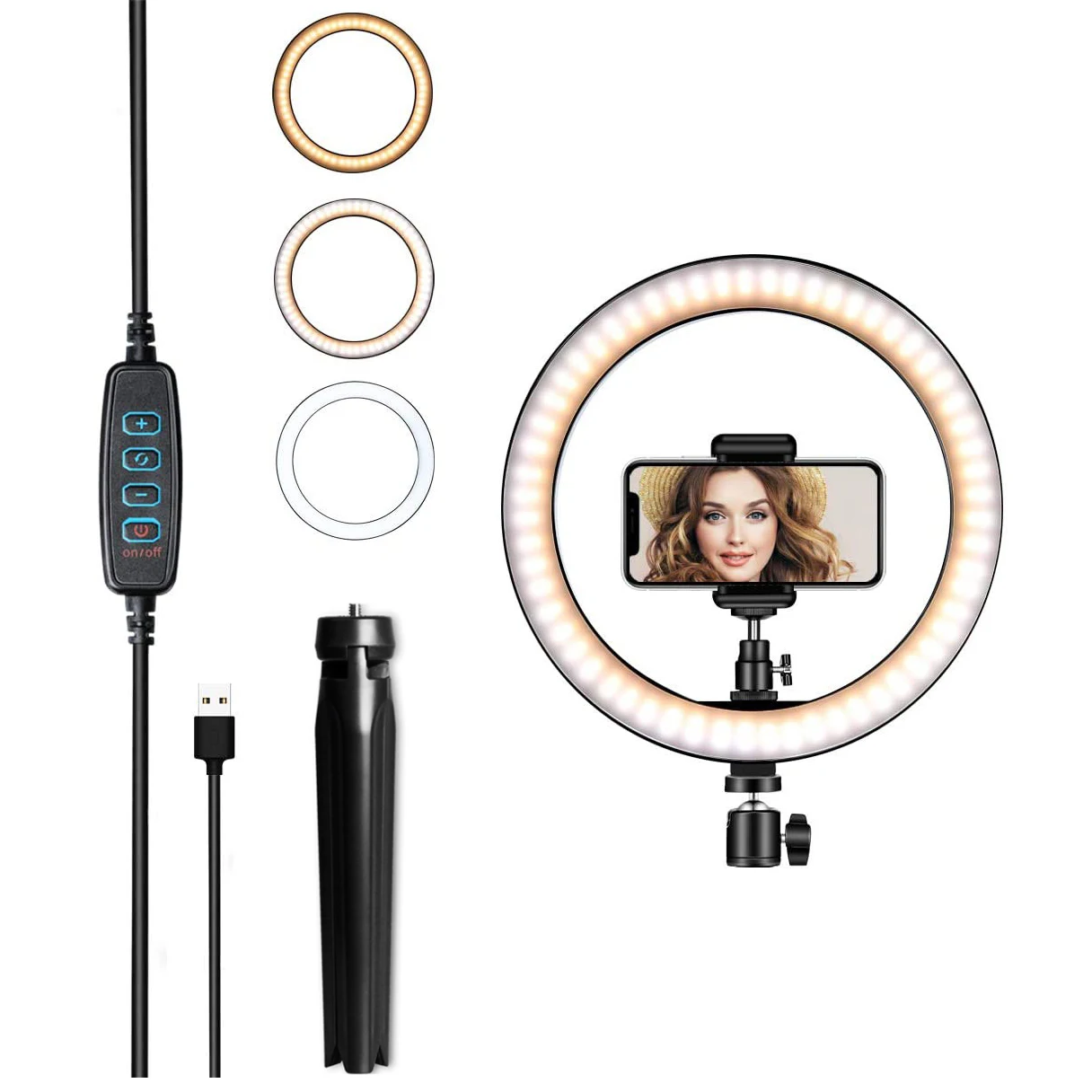 Photography Lighting Circle - Anneau lumineux LED 10 