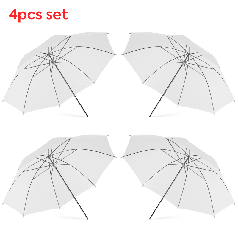 Photography Lighting Set - Parasol diffuseur de lumière blanc transparent