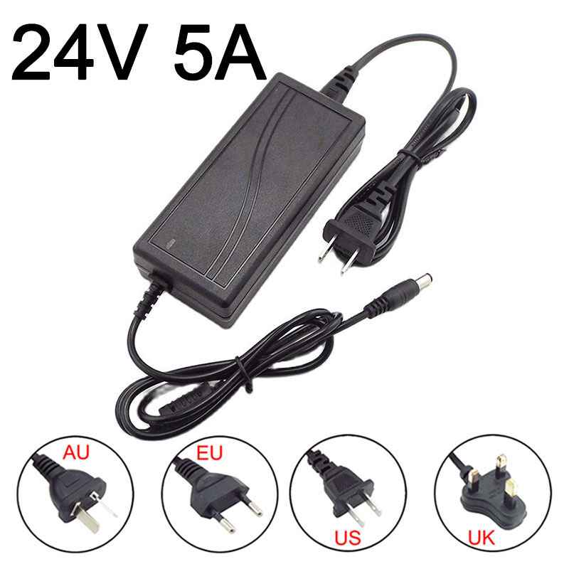 Photography Lighting Diagram - KampVLed-Adaptateur d'alimentation AC DC, 24V, 5A,