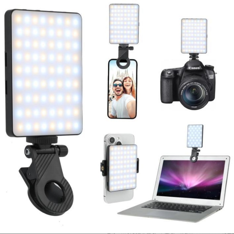 Photography Lighting Spotlight - 1pc Lampe LED rechargeable pour selfie,