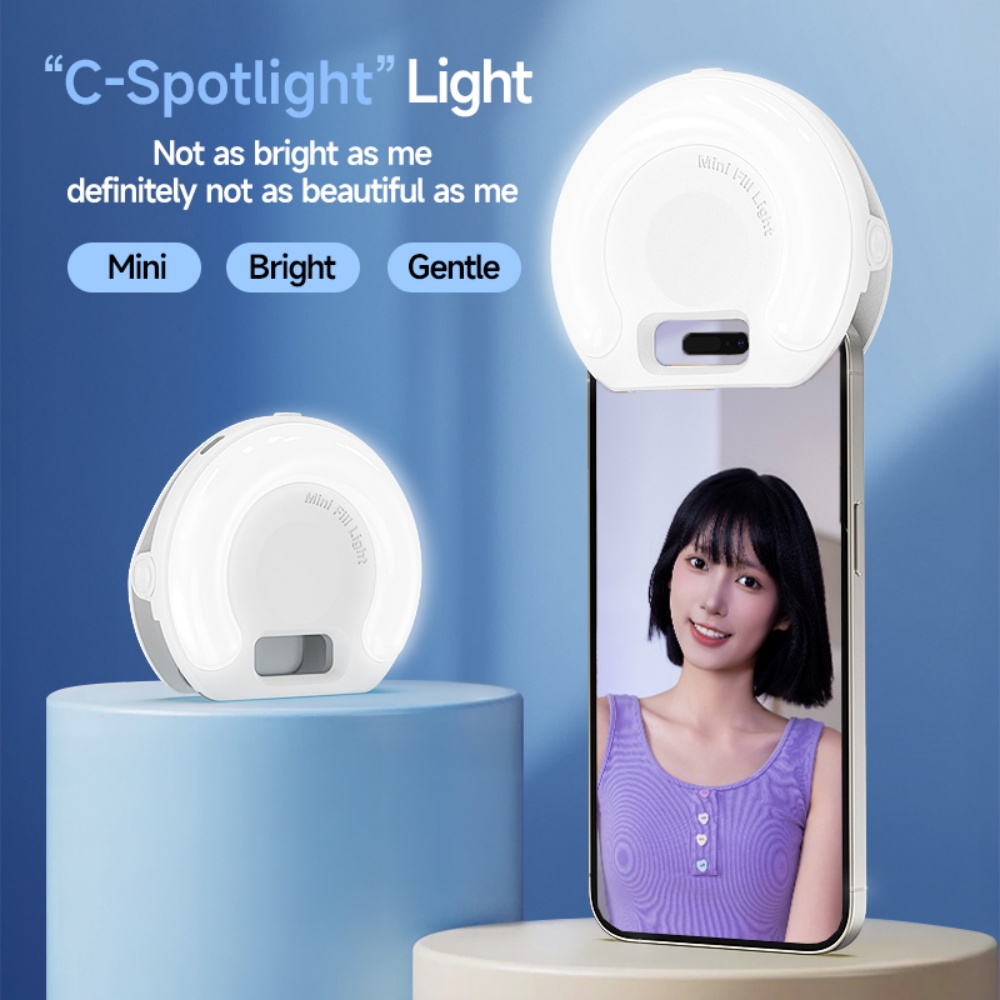 Photography Lighting Spotlight - D7 Portable Macaron couleur téléphone Portable