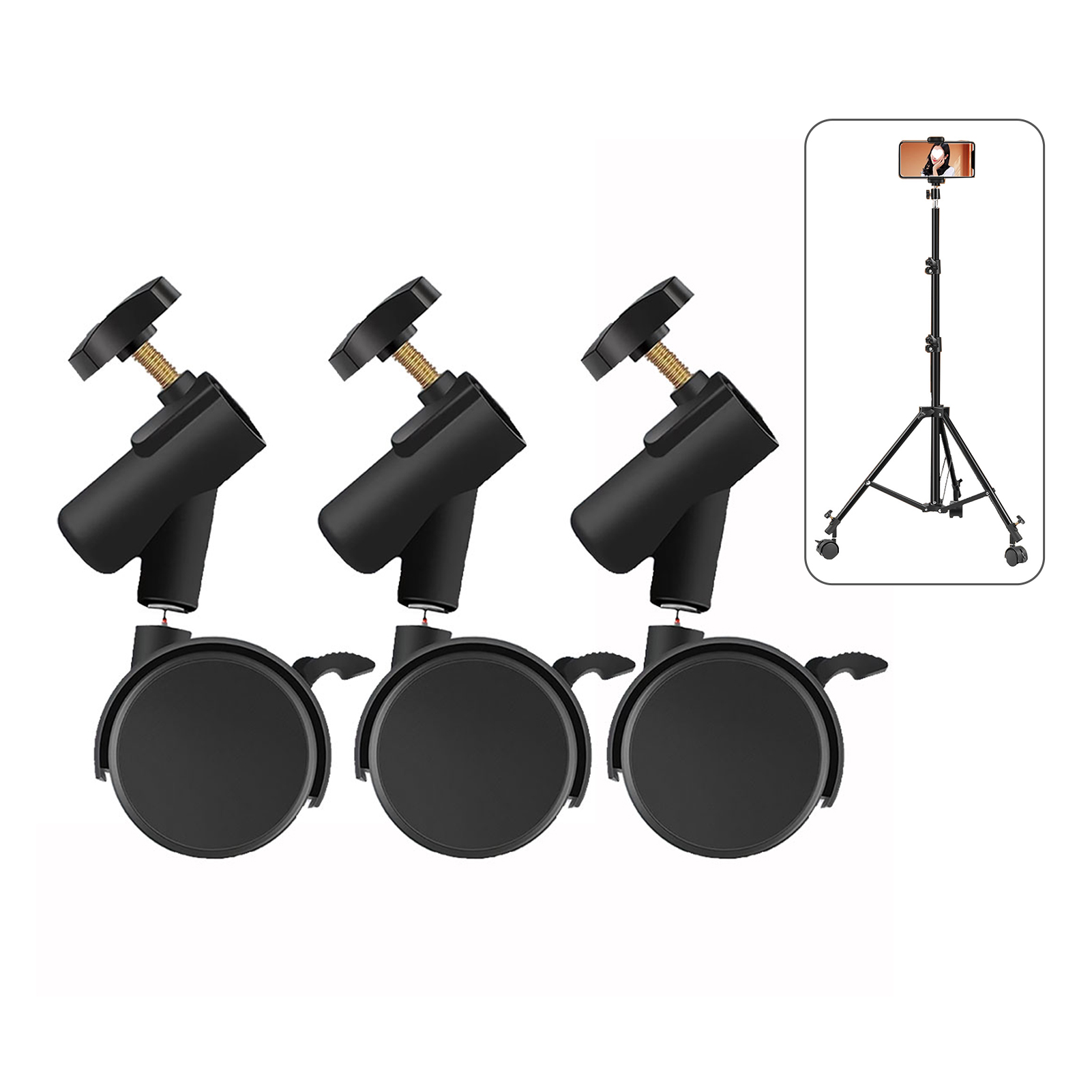 Photography Lighting Tools - 3 roulettes flexibles avec trous de