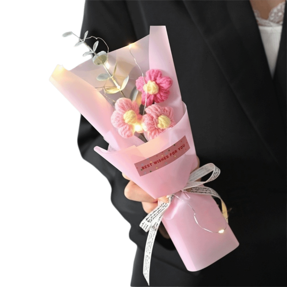 Bouquet de fleurs tricotées au - Photography Artificial Lighting avis et prix
