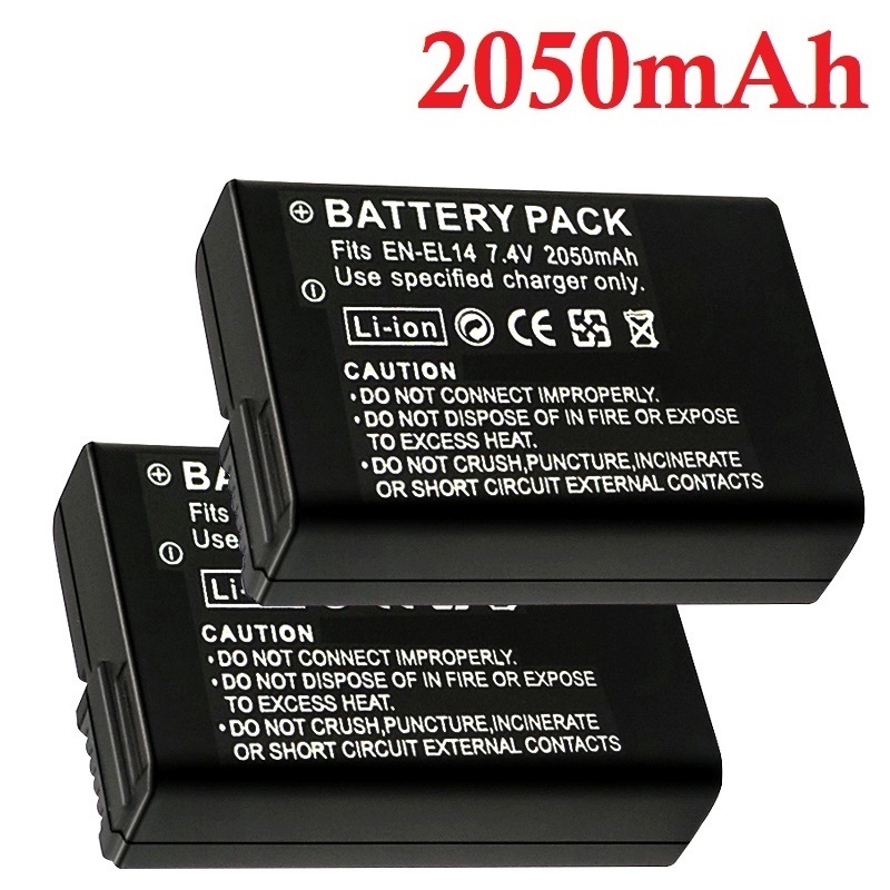 Batterie de caméra 2050mah EN- - Nikon Camera D3500 avis et prix