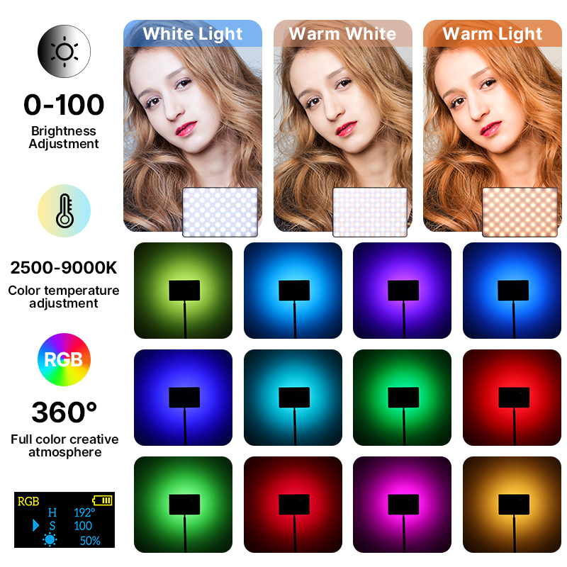 Ulanzi LT003 15W RGB lumière v - Photography Lighting Diagram avis et prix