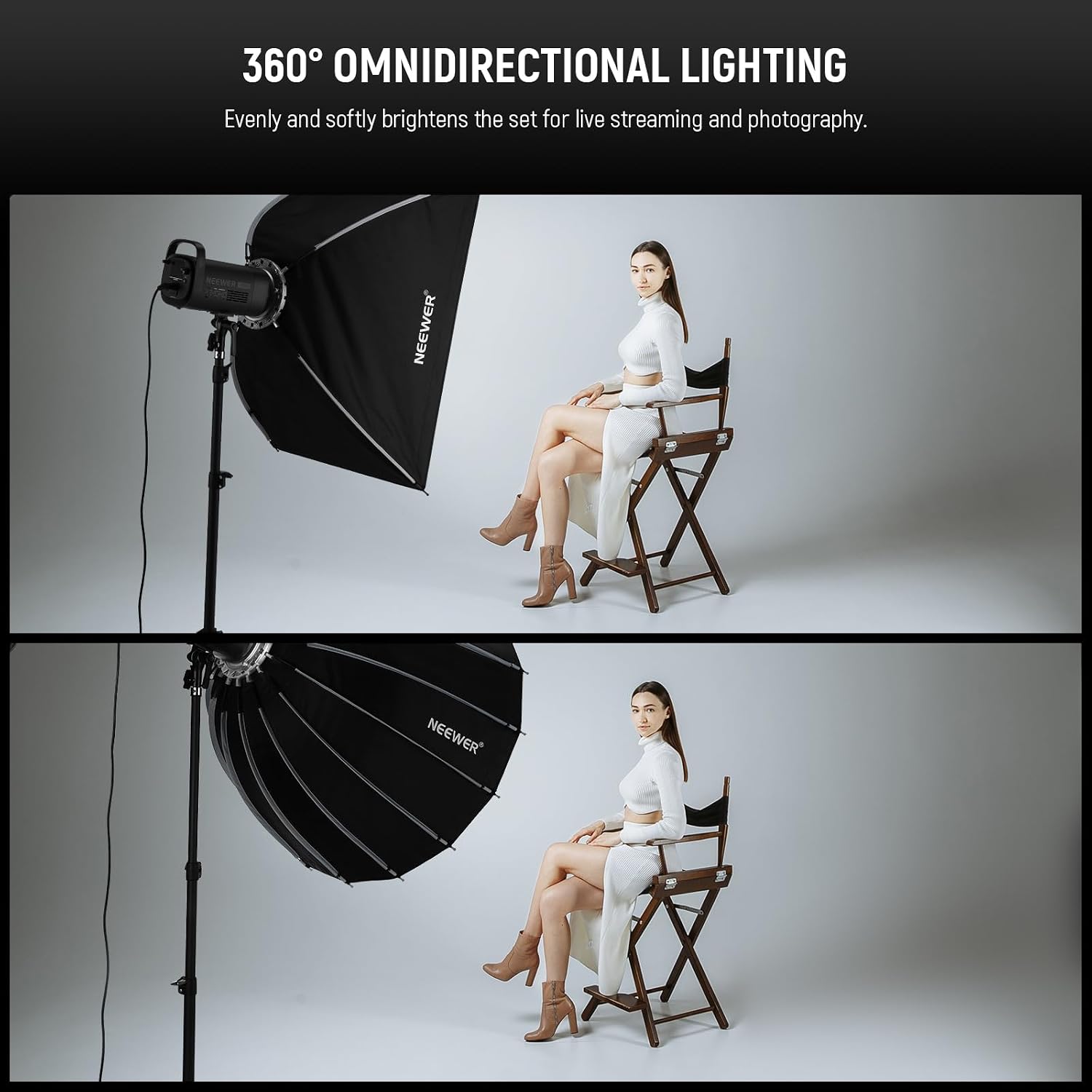 Boîte à lumière parabolique av - Photography Video Lighting Kit avis et prix
