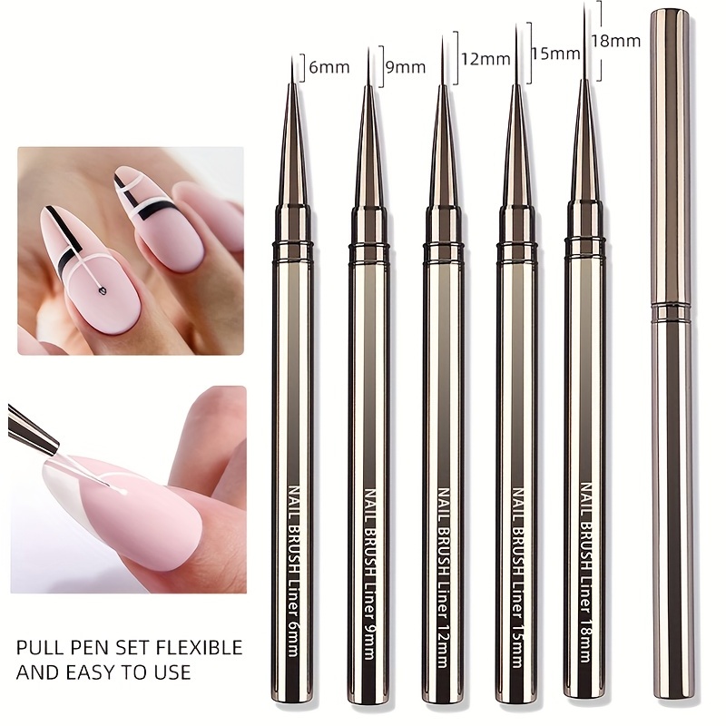 Pinceaux pour Nail Art, 5 pièc - Coloured Gel Set avis et prix