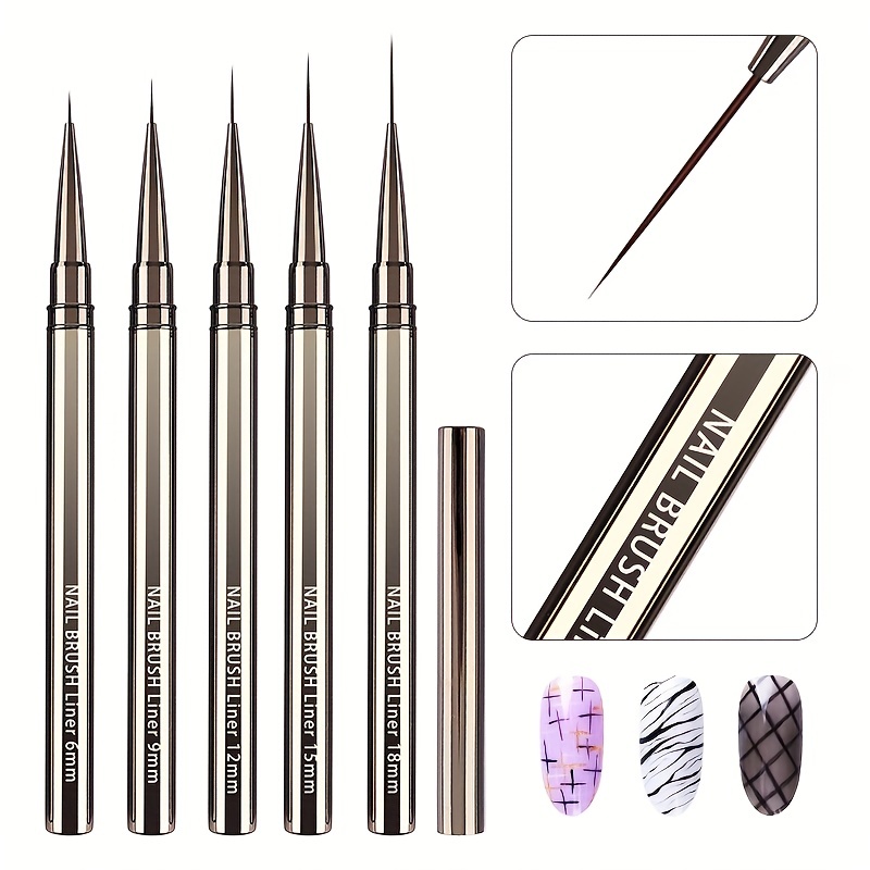 Pinceaux pour Nail Art, 5 pièc - Coloured Gel Set avis et prix