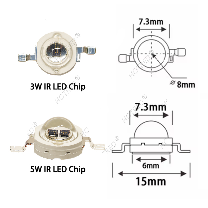1-10 pièces LED IR 3W 5W 1050n - Photography Lighting Diagram avis et prix